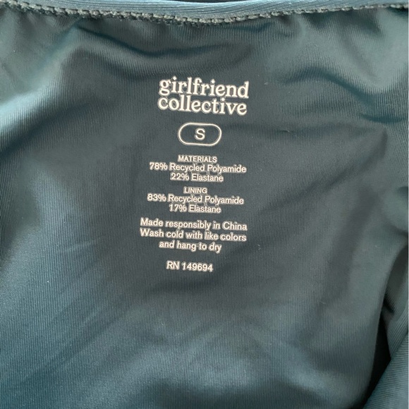 Girlfriend Collective one piece dark blue teal swimsuit small - Picture 5 of 12